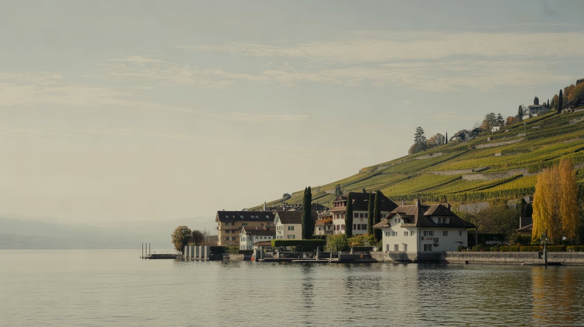 Vineyards on the Gold Coast above Lake Zurich